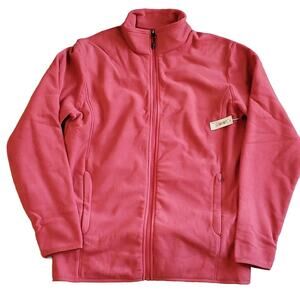 Size small fleece full zip jacket 2 front zipper pockets